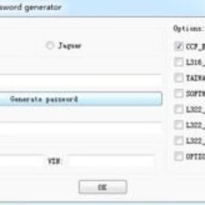 JLR Seed Key Code Access Password Generator
